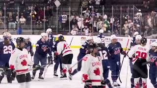 USA Canada Women’s Rivalry Series post game handshake [upl. by Noerb]