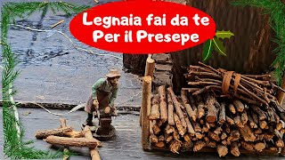 Presepe Fai Da Te  Come Costruire una legnaia [upl. by Sauers]