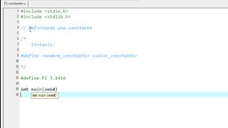 Curso Lenguaje C  Capitulo 11  Constantes [upl. by Milinda]