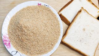 How to make bread crumbs at home  store bread crumbs easily  bread crumbs recipe [upl. by Ayom]