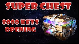 Super chest opening 8000 keys war robots [upl. by Montana]