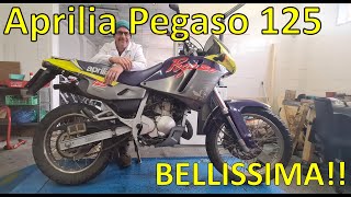 Aprilia Pegaso 125  Segni particolari bellissima [upl. by Ahsemak]