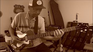 Good VibrationsBeach BoysBass Cover With Hofner Club Bass [upl. by Allerym]