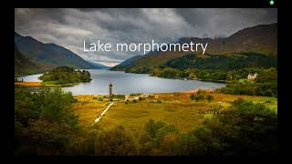 lake morphometry [upl. by Hadwin]