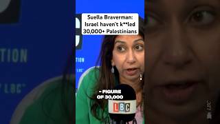 Suella Braverman doesn’t think Israel has killed over 30000 Palestinians [upl. by Ylreveb]