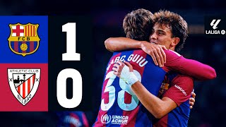 FC BARCELONA 1 vs 0 ATHLETIC CLUB  LALIGA 202324 MD10 [upl. by Sudnor]