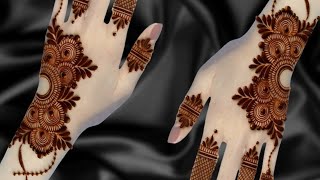 Stylish Back Hand Mehndi Designs ll Easy Latest Arabic Mehndi Designs ll New Arabic Mehndi Design [upl. by Orozco]