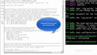 How to build SFTP Server on windows server using Cygwin DLL OpenSSH [upl. by Erimahs]