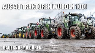 BAUERN DEMONSTRIEREN ❗️ Demo der Landwirte in Düren  AgrarNils [upl. by Enyawed]