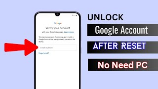 Unlock Your Google Account After Factory Reset 2023 Simple Steps [upl. by Auqinal]