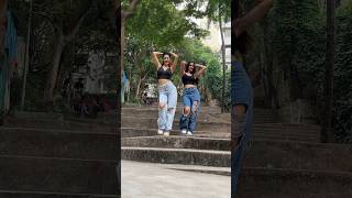 My first time dancing in a public place🙊 Janhavi amp Vanya🩵 latoo dance shorts [upl. by Hyps]