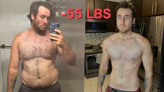 Realistic 1 Year Fat loss Transformation [upl. by Nimzzaj]