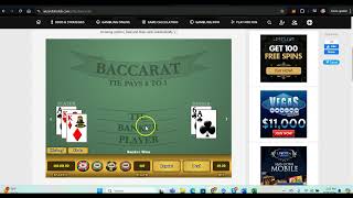 Baccarat Lucky 23 Money Management Demo [upl. by Francine]