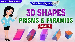 Prisms and Pyramids 3D Shapes  Types of Prism and Pyramid  Math [upl. by Elephus]