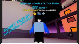 FUNKY FRIDAY HALLOWEEN UPDATE  How to get the Peppi microphone from the King ZZZ quest [upl. by Morgana]