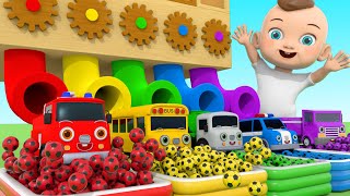 Bingo Song Baby Songs Learn Vehicle names and color change slide play  Nursery Rhymes amp Kids Songs [upl. by Ardnak]