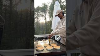 Pancake griddle breakfast griddlebreakfast griddlerecipes [upl. by Atinrehs720]