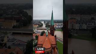 Legnica  Woda rośnie ale sytuacja stabilna 🌊Legnica Kaczawa powódź [upl. by Naihtsirc]