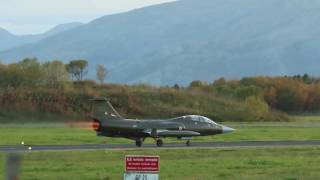 Norwegian CF104D taking off on its first flight in 33 years [upl. by Mueller317]