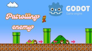 How to make a patrolling enemy in Godot 43 [upl. by Ellennahs827]