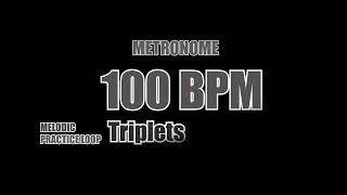 METRONOME  100 BPM  Triplets [upl. by Sillek]