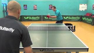 How to Play Table Tennis Topspin Serve [upl. by Inah]