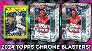 3 BLASTERS 2024 TOPPS CHROME BLASTER BOX REVIEW [upl. by Olnay]