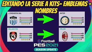 PES 2021 EDITANDO ✔ LA SERIE A ITALIANA INTER  MILAN  BRESCIA  LINK [upl. by Assel300]