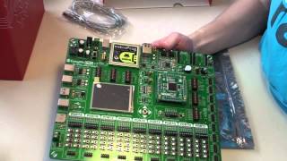 mikroElektronika products unboxing  Stellaris ARM development boards [upl. by Rehpatsirhc365]