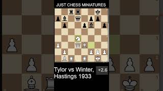 Theodore Tylor defeats William Winter with a double check chess [upl. by Marrilee55]