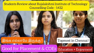 Students Review about Rajalakshmi Institute of Technology1432Placements amp COEsEdutainment Campus [upl. by Nev]