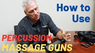 How to Use Percussion Massage Guns At Home [upl. by Jarred]