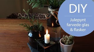 DIY  Julepynt  Farvede flasker [upl. by Enelie]