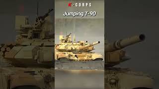 T90 전차 점핑샷  T90 tank jumping amp firing  kcorps army [upl. by Anowahs]