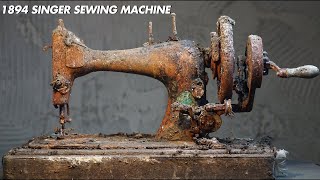 1894 SINGER Sewing Machine Restoration [upl. by Awjan]