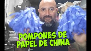 Pompones de papel de china [upl. by Akinna]