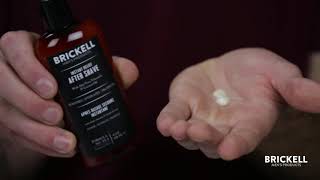 Brickell Mens Products  Instant Relief Aftershave for Men Tutorial [upl. by Drofla]