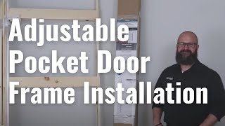 Compact Adjustable Pocket Door Frame Installation Guide [upl. by Namrej]