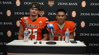 Cortland Horton and Ian Duarte postgame interview vs Western Oregon University [upl. by Ellinger]