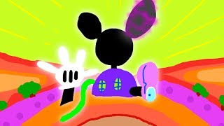 Mickey Mouse Clubhouse Fisheye Drawing Effect  Disney Junior Doodle [upl. by Adnuahsor]