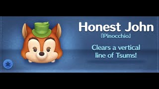 Jan 24 New Tsum  Disney Tsum Tsum Honest John SL6 Gameplay [upl. by Ahtiekahs]