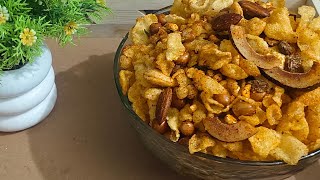 corn flakes namkeen recipe  chiwda namkeen recipe in hindi  Corn Flakes mixture [upl. by Eberta]