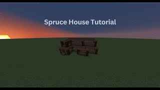 Minecraft Easy Spruce House Tutorial [upl. by Eidak896]