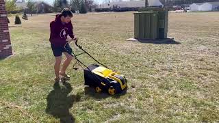 EVEAGE Electric Dethatcher amp Scarifier Review  Start Your Lawn Health Now [upl. by Uzziel]