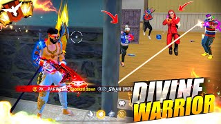 FREEFIRE🔥Solo vs Squad With Divine Warrior 30 Kills Total  Garena free fire  PK GAMERS freefire [upl. by Alcott]