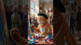 Cat Artist The Tale of an Orange Artist Cat Creating Magnificent Masterpieces [upl. by Suehtomit974]