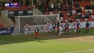 Cheltenham 01 Stevenage Sky Bet League Two Season 201415 [upl. by Ainotna150]