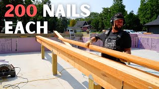 Building Girders amp Insulating the Foundation  Ep 4 Timber Frame House [upl. by Viens]