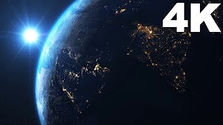 4K Planet Earth Spinning in Space  Free HD Videos  No Copyright [upl. by Reichel]