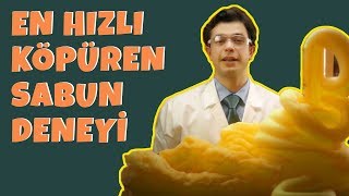 En Hızlı Köpüren Sabun Deneyi  Barış Özcanın Ses Desteğiyle [upl. by Gibby]